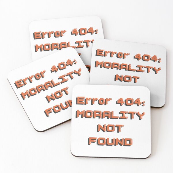 Item preview, Error 404 Morality Not Found Sticker D&D Tabletop RPG Decal designed and sold by alexmaushaus.