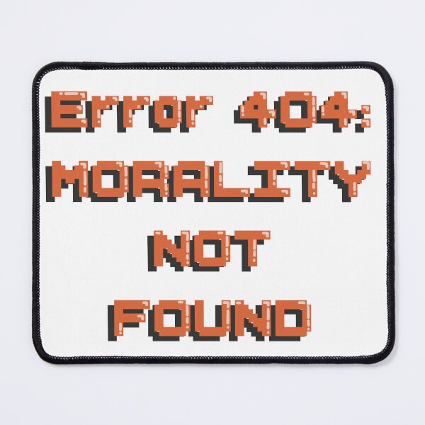 Item preview, Error 404 Morality Not Found Sticker D&D Tabletop RPG Decal designed and sold by alexmaushaus.