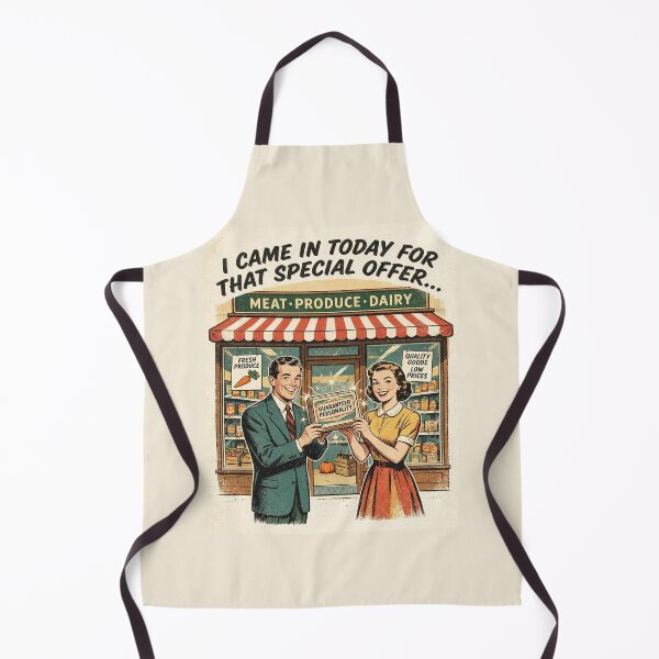 Item preview, That Special Offer Retro 1950s Supermarket Comic Art designed and sold by Go Easy Apparel.