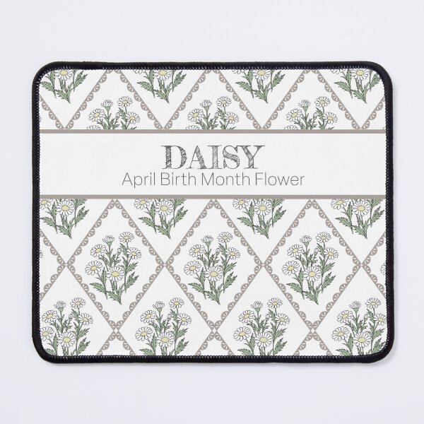 Item preview, April Birth Month Flower Daisy Pattern | Vintage Botanical Cottagecore Floral Design designed and sold by storieslanguage.