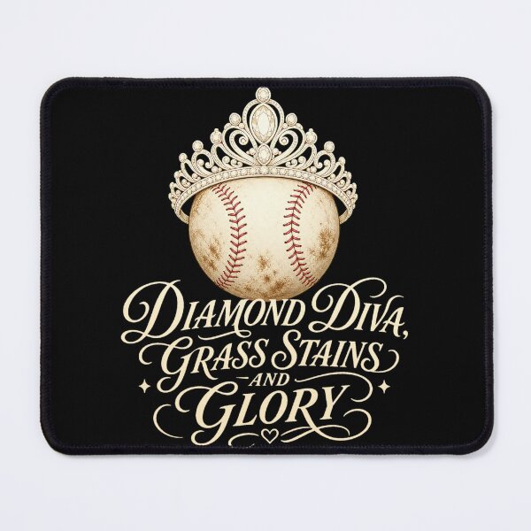 Item preview, Baseball Diamond Diva Grass Stains and Glory - Elegant Baseball Tiara designed and sold by Uglyandcute.