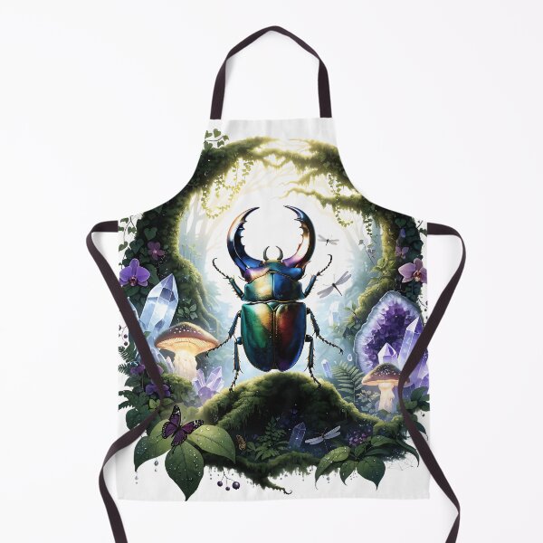 Item preview, Crystal Grove with Rainbow Rhinoceros Beetle designed and sold by Neural-canvas.