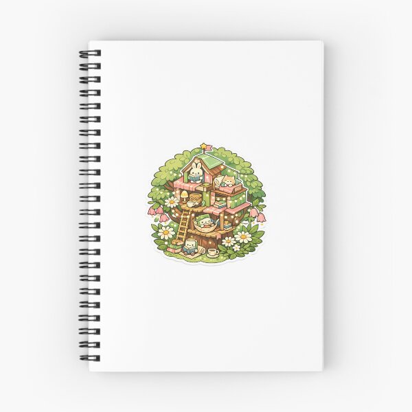 Item preview, Bookmark Treehouse Sticker Kawaii Reading Aesthetic for Book Lovers & Journal Fans designed and sold by CutePrintCorner.