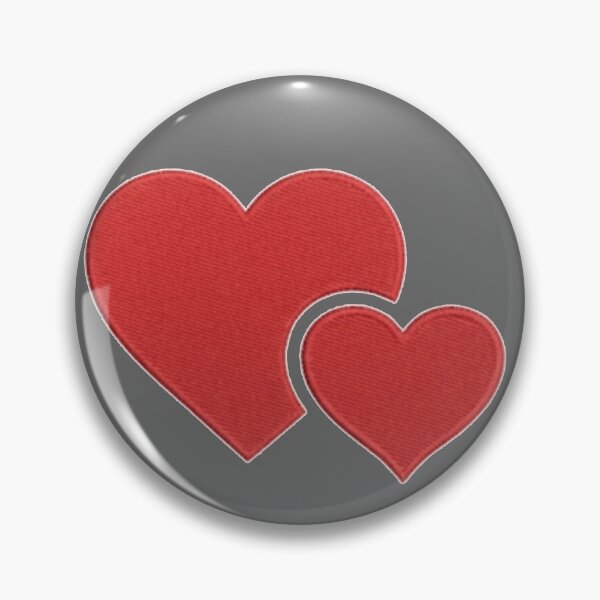 Item preview, Red Embroidered Hearts Minimalist Love Design designed and sold by PatternPopp.