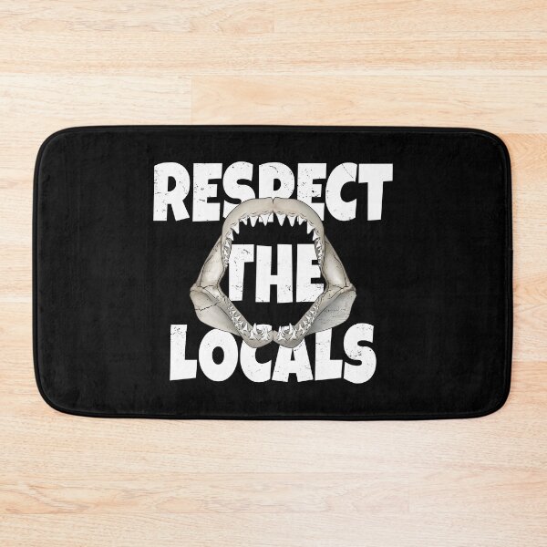 Item preview, Copy of Copy of Mako shark jaw Respect the Locals designed and sold by NicGrayGraphic.