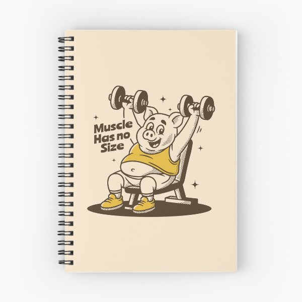 Item preview, Muscle Has No Size Funny Gym Pig Weightlifting designed and sold by adipra.