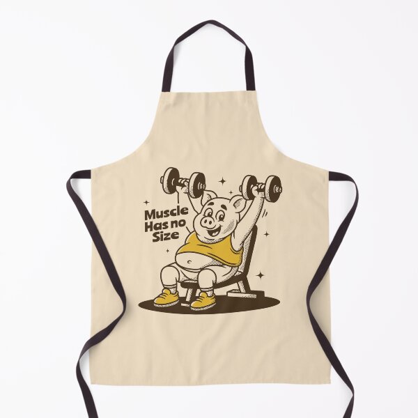 Item preview, Muscle Has No Size Funny Gym Pig Weightlifting designed and sold by adipra.