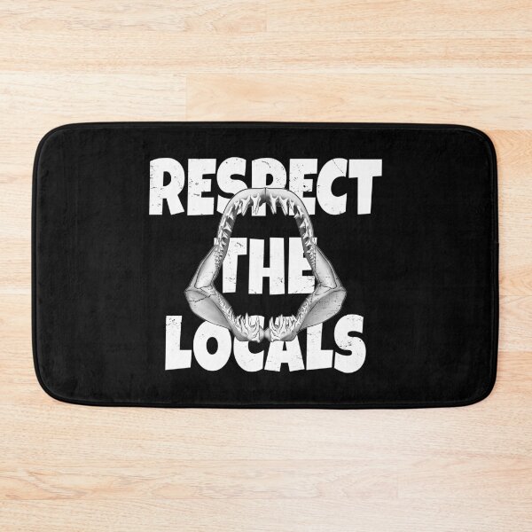 Item preview, Copy of Mako shark jaw Respect the Locals designed and sold by NicGrayGraphic.