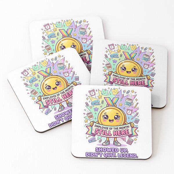 Item preview, Employee of the Month Still Here Funny Sticker | Showed Up Didn't Quit Legend | Funny Coworker Gift | Office Humor Sticker designed and sold by Felominadigitalco.