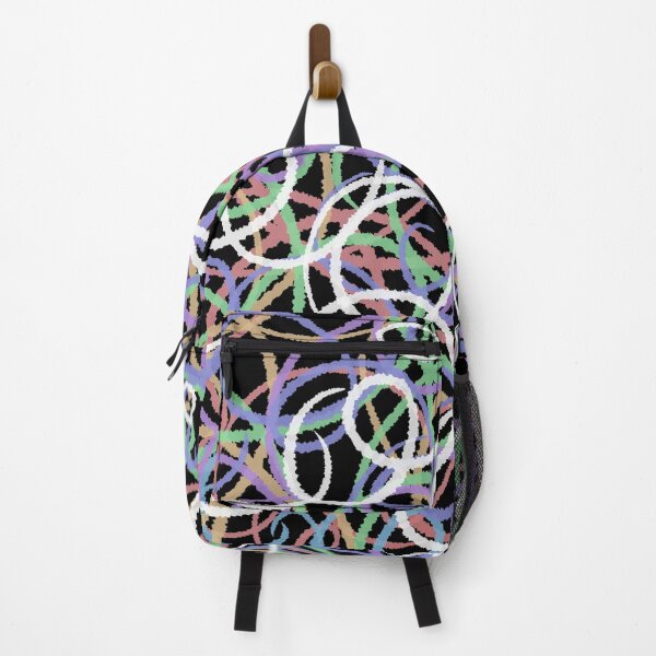 Item preview, Colorful Pastel Abstract Crayon Scribble Doodle designed and sold by ubborn.