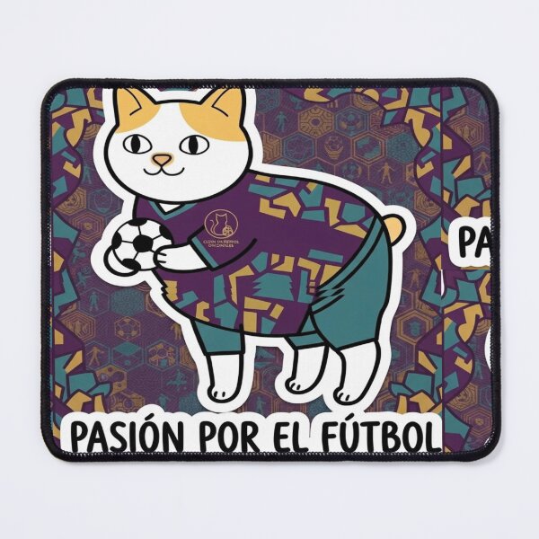 Item preview, Adorable cat with a passion for football designed and sold by Purpleclomb.