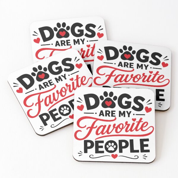 Item preview, Dogs Are My Favorite People | Funny Dog Lover Typography Design designed and sold by tmachtan.