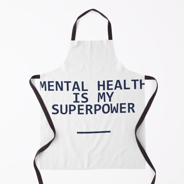 Item preview, "MENTAL HEALTH IS MY SUPERPOWER" Minimalist Quote designed and sold by QuirkThreadsCo.