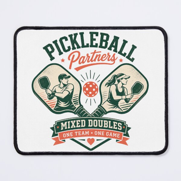 Item preview, Pickleball Partners Mixed Doubles One Team One Game Sports Design designed and sold by LinaDesign Store.