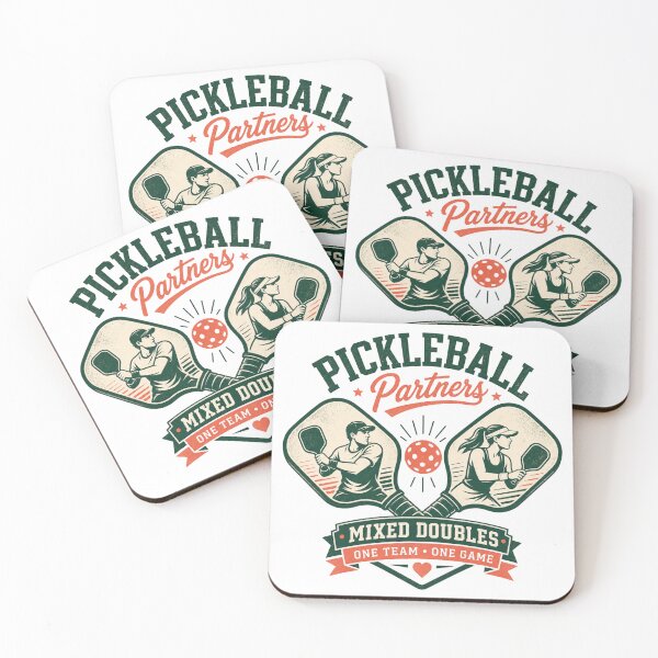 Item preview, Pickleball Partners Mixed Doubles One Team One Game Sports Design designed and sold by LinaDesign Store.