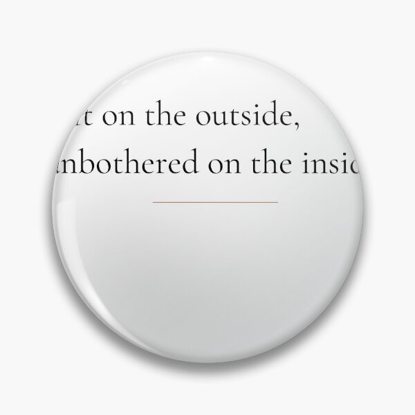 Item preview, Soft On The Outside Unbothered On The Inside - Minimalist Quote Shirt designed and sold by DaysLoading.