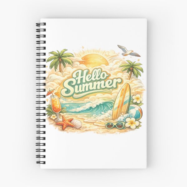 Item preview, Vintage Beach Design: Surfboard, palm trees & sunset – the retro summer highlight for holidaymakers designed and sold by CoolContent Factory.