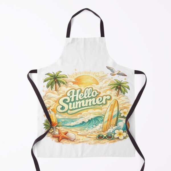 Item preview, Vintage Beach Design: Surfboard, palm trees & sunset – the retro summer highlight for holidaymakers designed and sold by CoolContent Factory.