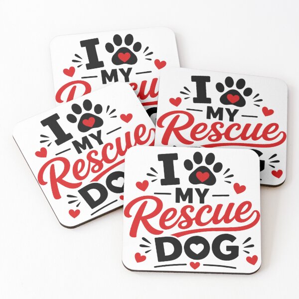 Item preview, I Love My Rescue Dog | Rescue Dog Lover Typography Design designed and sold by tmachtan.