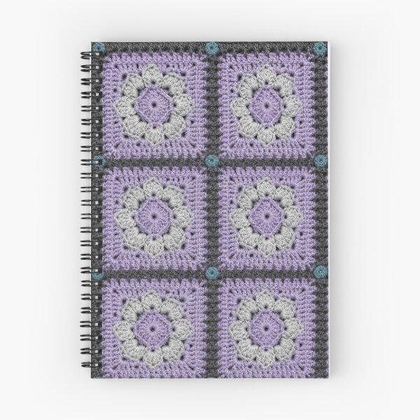 Item preview, Lavender Diamond Crochet Square Charcoal Gray Modern designed and sold by LuisWorks.