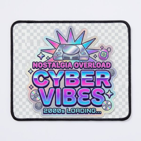 Item preview, Y2K Cyber Vibes Retro Tech Holographic Sticker designed and sold by MR4me.
