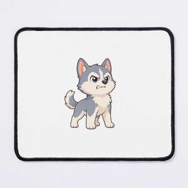 Item preview, Angry Chibi Husky Puppy Cute Kawaii Dog designed and sold by naruto4925.