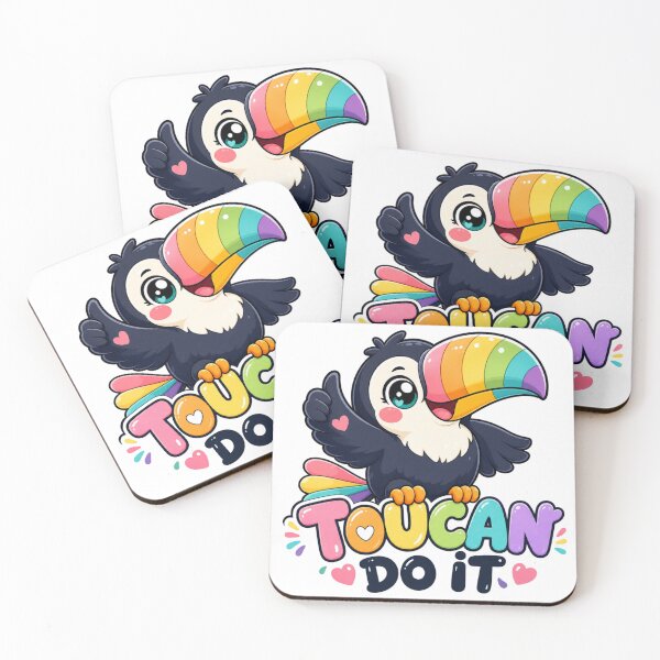 Item preview, Toucan Do It Cute Kawaii Toucan designed and sold by BoosterShop.