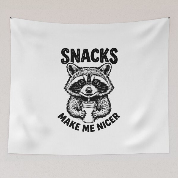 Item preview, Snacks Make Me Nicer designed and sold by dudelinart.