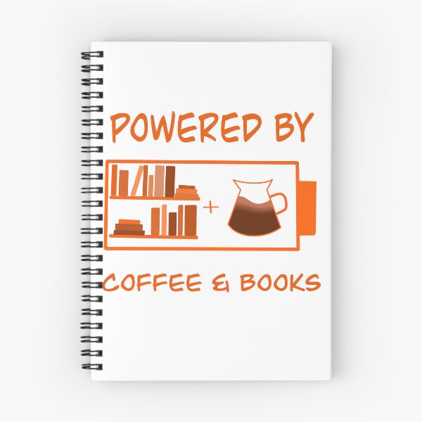 Item preview, Powered by Coffee & Books – Book Lover Reading Energy Design designed and sold by momosartstudio.
