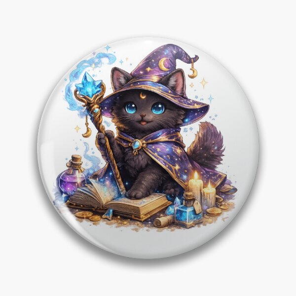 Item preview, Cute Wizard Cat Magic Fantasy Design designed and sold by Nixora.
