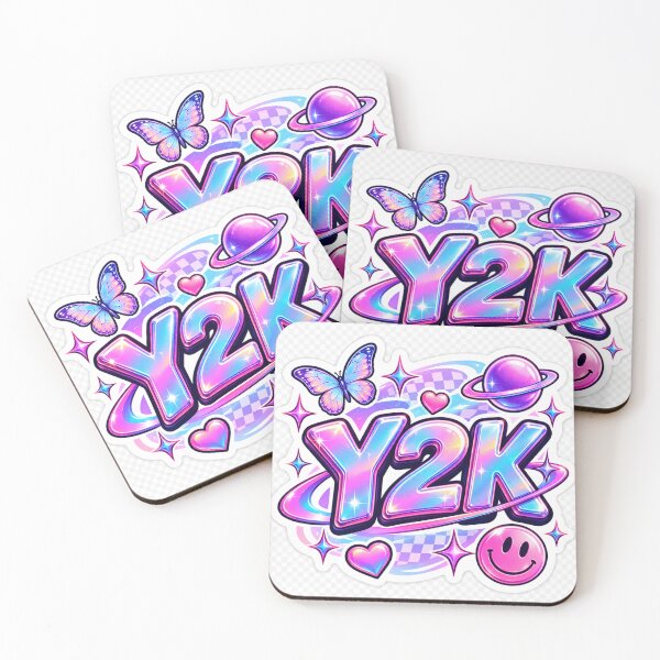 Item preview, Y2K Aesthetic Chrome Retro 2000s Holographic Cute Vaporwave Design designed and sold by MR4me.