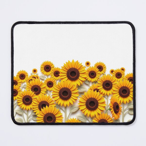 Item preview, A Field Of Sunflowers With Faces That Resemble A C designed and sold by QuirkThreadsCo.