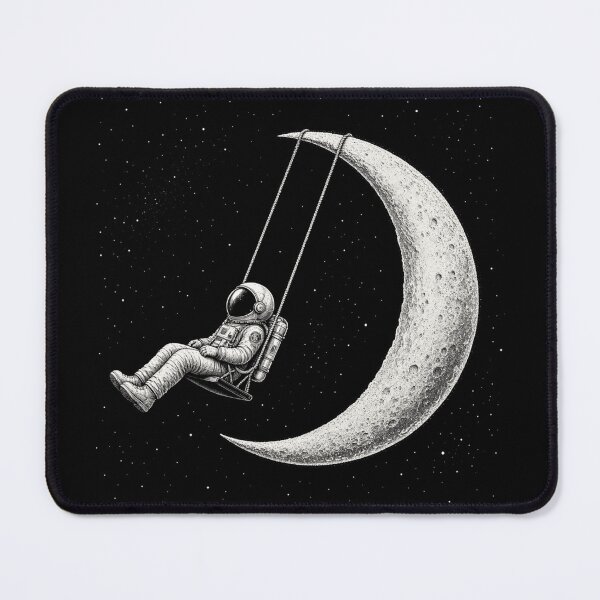 Item preview, Astronaut Moon Swing Stars Outer Space Men Galaxy Astronomy designed and sold by CF_VintageDesign.