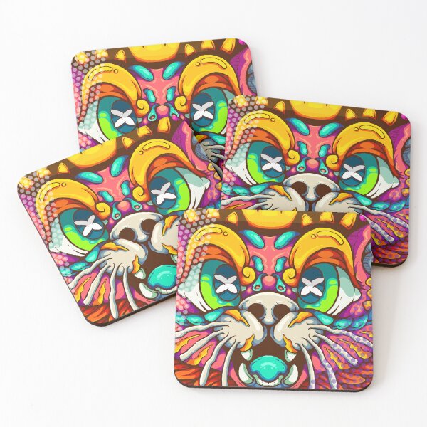 Item preview, Neon Streetwear Beast - Colorful Doodle Monster designed and sold by koyung500Store.