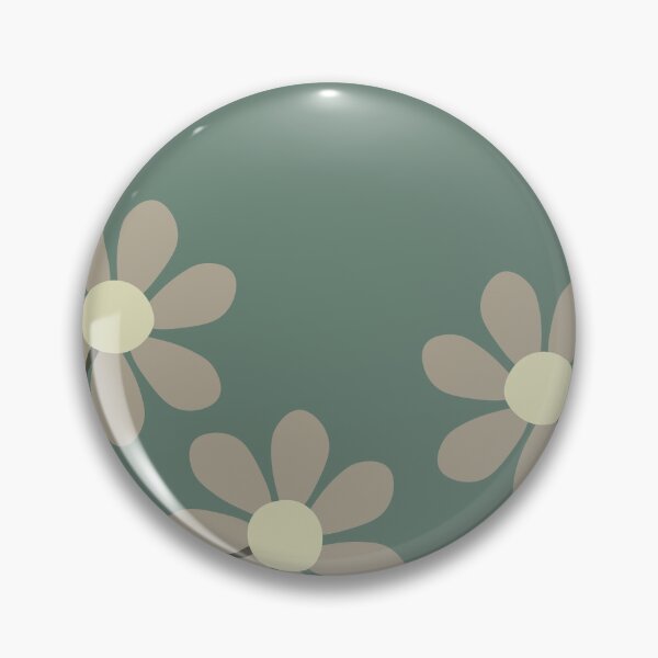 Item preview, Muted minimalist abstract floral vector illustration on dusty dark green background designed and sold by 722u.