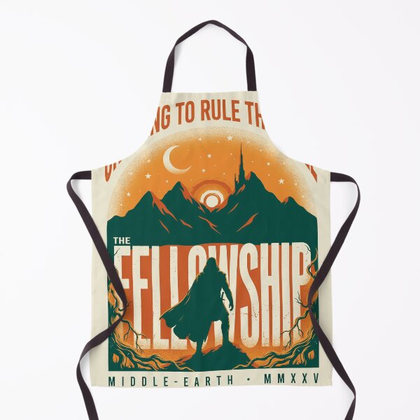 Item preview, The Fellowship Middle Earth Poster - Vintage Fantasy Book Cover Art designed and sold by Expats Studio.