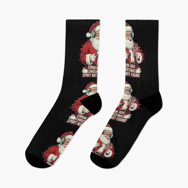 Item preview, Error 404 Christmas Spirit Not Found Gamer Santa designed and sold by DeliaDesignsCo.