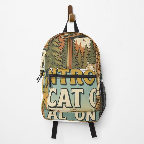 Item preview, Vintage Cozy Cabin Cat Travel Poster designed and sold by urbinet.