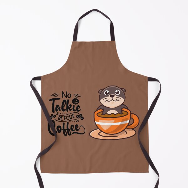 Item preview, ​No Talkie Before Coffee Cute Otter designed and sold by BoldcreationsM.
