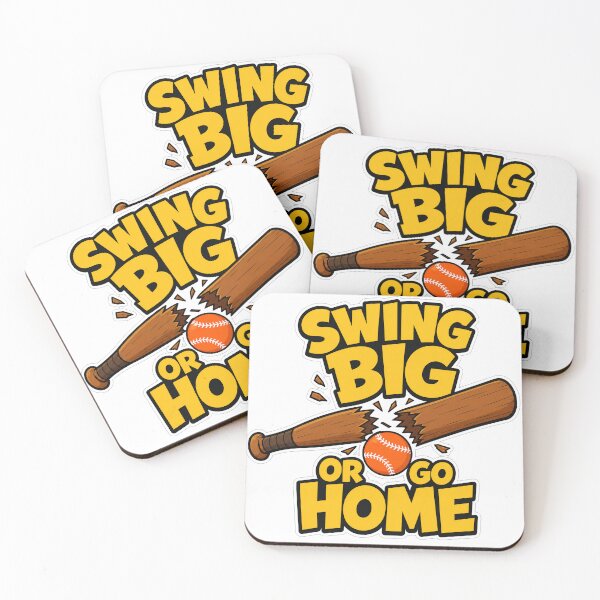 Item preview, Baseball Swing Big or Go Home Baseball Bat Cracked Funny Sports Gift designed and sold by Uglyandcute.