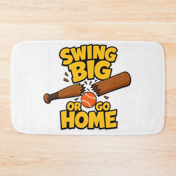 Item preview, Baseball Swing Big or Go Home Baseball Bat Cracked Funny Sports Gift designed and sold by Uglyandcute.