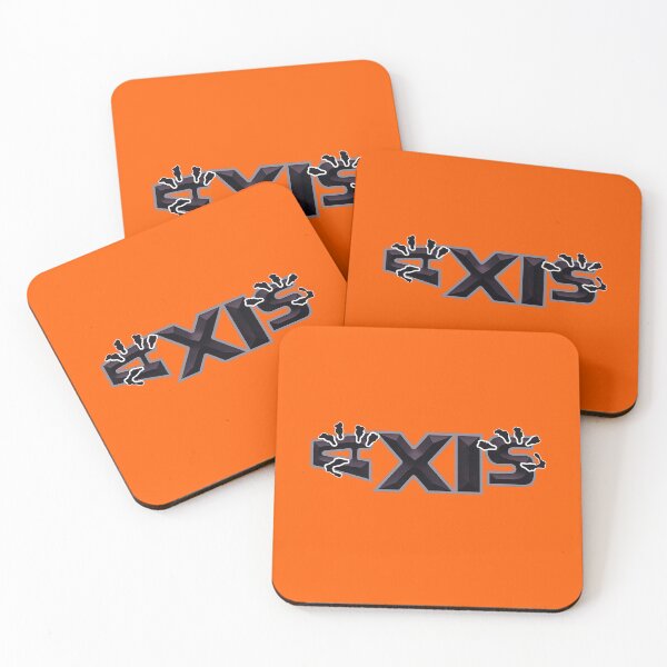 Item preview, Neon Orange Axis Wet Black Silver designed and sold by ChristinasMess.