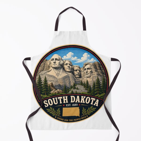 Item preview, South Dakota Retro State Badge – Vintage Travel Graphic designed and sold by Mac Sketches.