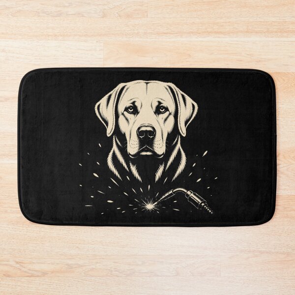 Item preview, Labrador Retriever Welder – Welding Dog Vintage Line Art designed and sold by RusticMeadow.