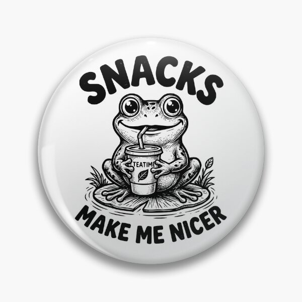 Item preview, Funny Frog Tea Lover Snacks Make Me Nicer designed and sold by dudelinart.