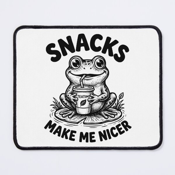 Item preview, Funny Frog Tea Lover Snacks Make Me Nicer designed and sold by dudelinart.