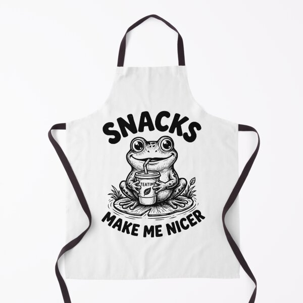 Item preview, Funny Frog Tea Lover Snacks Make Me Nicer designed and sold by dudelinart.