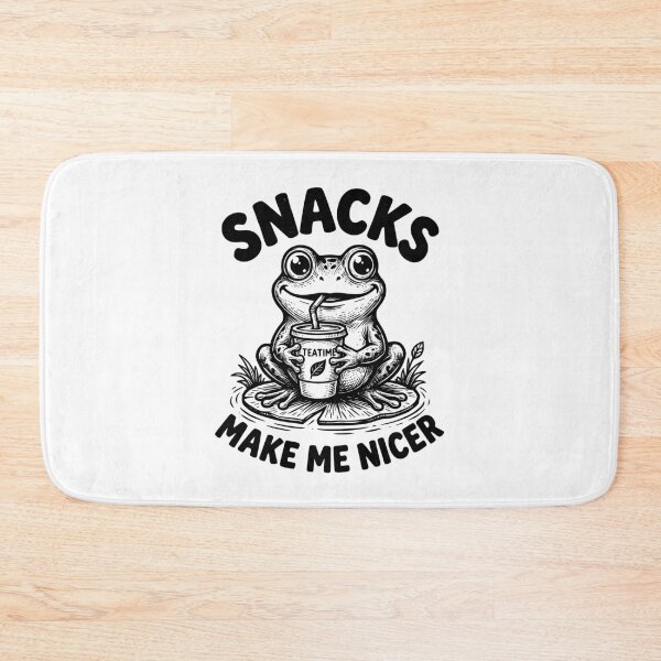 Item preview, Funny Frog Tea Lover Snacks Make Me Nicer designed and sold by dudelinart.