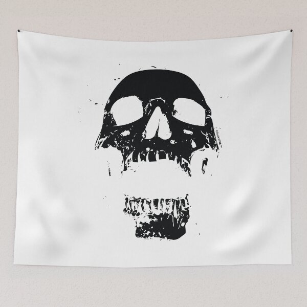 Item preview, Broken Jaw Black Skull designed and sold by calaveria.