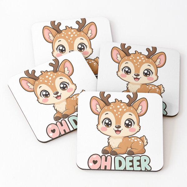 Item preview, Oh Deer Sweet Kawaii Deer designed and sold by BoosterShop.